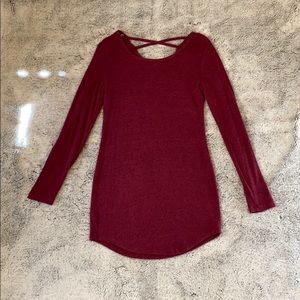 No Boundries purple long sleeve dress